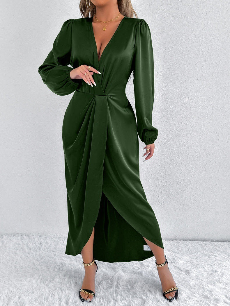 Satin Style Dress High-grade