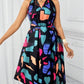 Women's Casual European And American-Style Printed Crew-Neck Dress