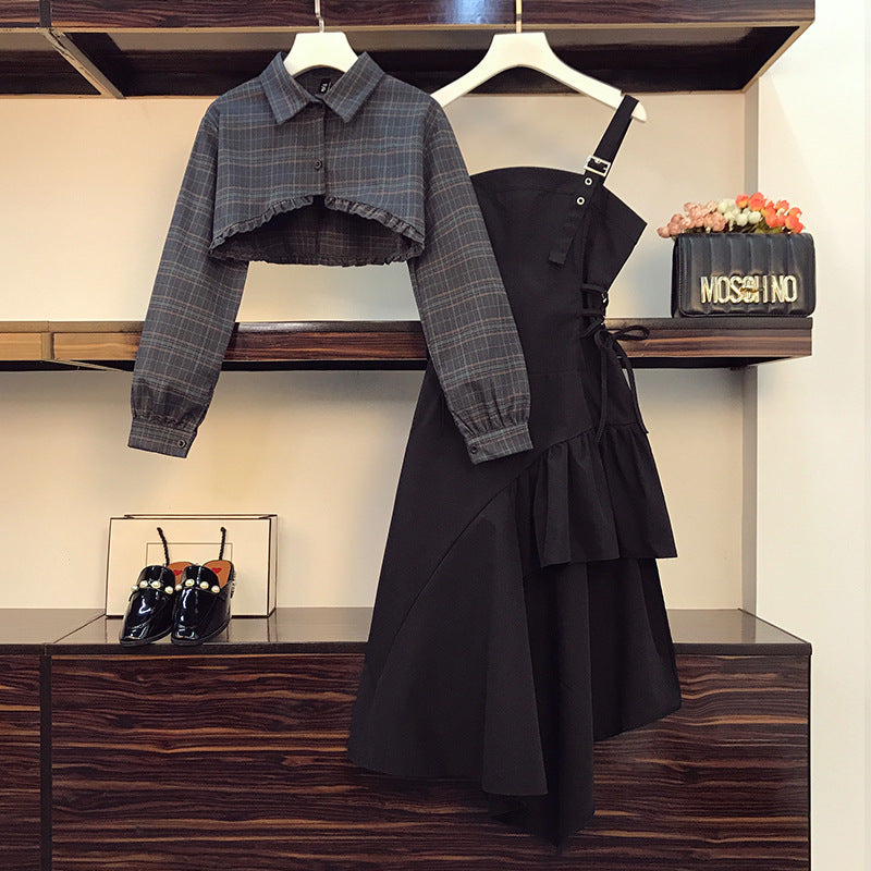 Women's New Fashion Shirt Waist Slim Dress
