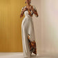 Stylish And Minimalist Womens Long Sleeve Wide Leg Jumpsuit