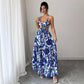 Summer New Halterneck Printed Elegant Dress