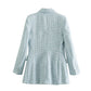 Women's Summer Check Slim Fit Blazer