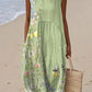 Sleeveless Casual Printed Temperament Long Skirt Dress