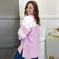 European And American Fashion Striped Color Matching Short-sleeved T-shirt For Women