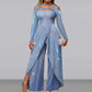 European And American Fashion Sequined Long Skirt Diagonal Mid-waist Temperament Commute Jumpsuit