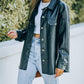 New Loose Casual Single Breasted Lapel Leather Jacket