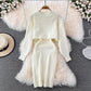 Women's Two-Piece Knitted Camisole Dress
