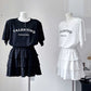 Youthful Two-piece Set Relaxed-fit T-shirt Skirt