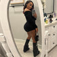 Autumn New Off-shoulder Long Sleeve Knitted Jumpsuit