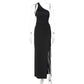 Lace-up Backless Slit Maxi Dress Women's Clothing