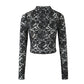 Women's American-style Turtleneck Long-sleeved Top T-shirt