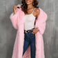 Thickened Long Section Suit Collar Mid-length Plush Fur Coat