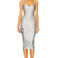 New Silver Fabric Dress Autumn