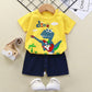 Ensemble short et t-shirt d'été à manches courtes pour enfants, garçons et filles, vêtements pour bébés et petits enfants, neufs