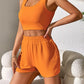 Fashion Casual Vest Shorts Set