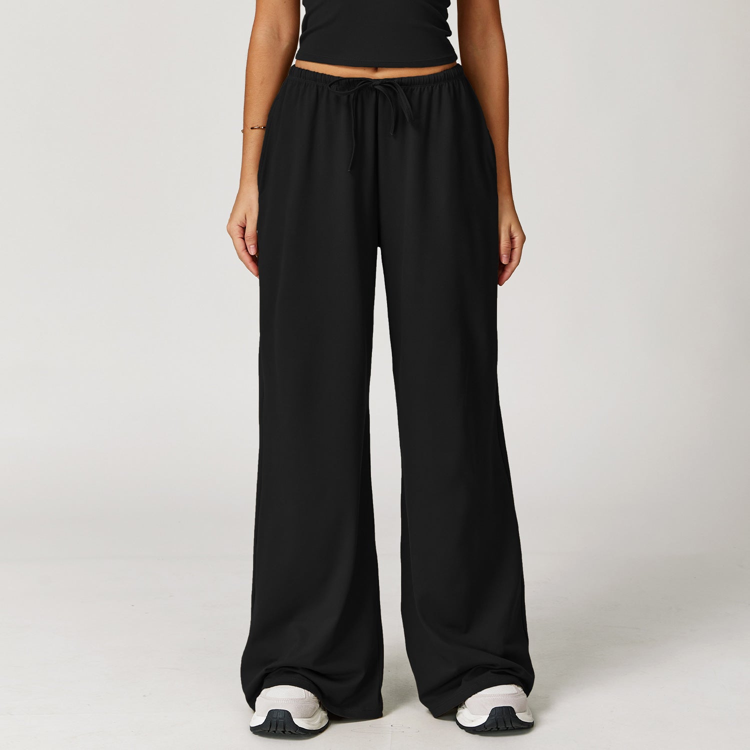 Brushed Trousers Pendant Wide Leg Loose Casual Pants For Women