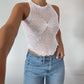 Women's Stylish Crewneck Sleeveless Top