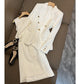 Women's White Vest Skirt Temperament Jacket Two-piece Set