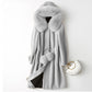 Fashion New Product Fur Women's Mid-length Slim Coat
