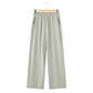 Long Sleeve Shirt Loose Wide Leg Pants Casual Two-piece Suit
