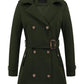 Women's Woolen Hooded Plus Size Coat