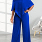 Women's Fashion Suspenders Shoulder Collar Jumpsuit