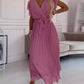 Fashion Personality Lady Solid Color Dress