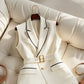 Western Style Chic Classic Style White Suit Vest