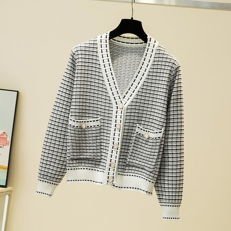 Women's Jacket Spring And Autumn New Style Knitwear Korean Style Outer Wear Temperament