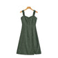 New European And American Wave Print Spaghetti Strap Dress For Women