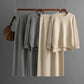 Loose Knitted Long Sleeves Two-piece Set For Women