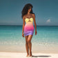 Sequined Printed Chest-wrapped Dress Women's Clothing