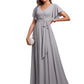 V-neck Chiffon Dress Women
