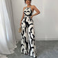 Women's Fashion Zebra Print Suspender Jumpsuit