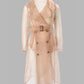 Women's Solid Color Loose Balloon Sleeve Mid Length Shirt Jacket