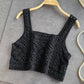 Crochet All-match Short Sling Students Wear A Small Vest