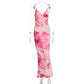 V-neck Mid Waist Fashionable Dress