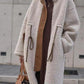Lamb Wool Coat Thickened Korean Style Mid-length Cotton