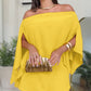 One-shoulder Design With Slit Sleeves Versatile For Commuting And Leisure