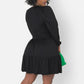 Women's Casual And Comfortable Crew-neck Long-sleeve Dress