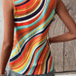 Women's Fashionable Colorful Striped Sleeveless Top