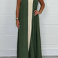 Casual Loose Contrast Color V-neck Sleeveless Long Dress