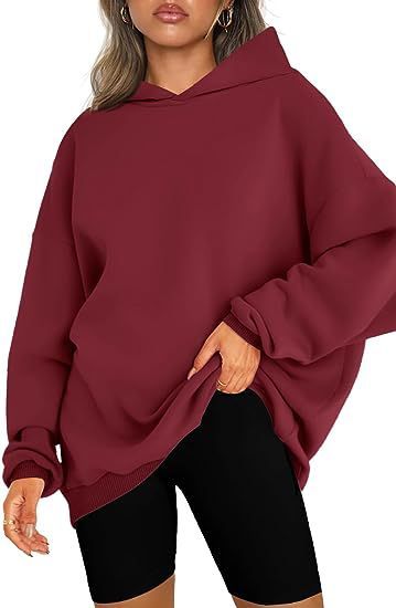 Pull à capuche ample surdimensionné pour femme