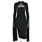 Women's Elegant Dress Long Sleeve Split