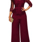 Straight Women's High Waist Lace Jumpsuit New