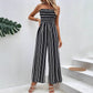 Spring And Summer Striped Tube Top Jumpsuit