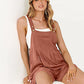 Women's Short Overalls Summer Casual Adjustable Strap Loose Short Bib Overalls Jumpsuit Rompers
