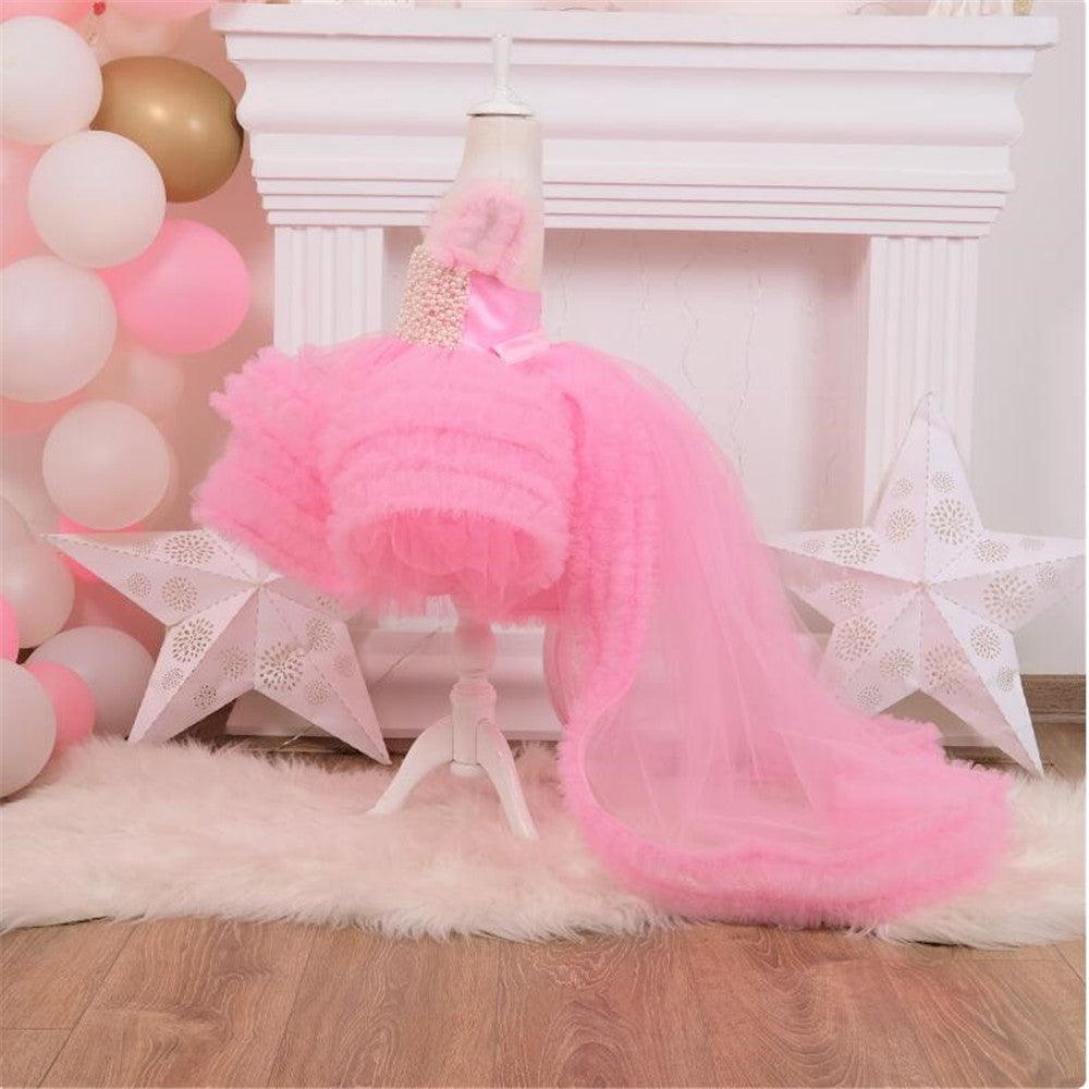 Fairy Mori Style Small Trailing Host Model Catwalk Runway Children's Dress