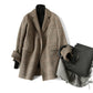 Hand-sewn Double-sided Wool Velvet Coat Ladies Suit
