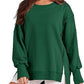 Solid Oversized Sweatshirt Crew Neck Long Sleeve Pullover Hoodies Tops Fashion Fall Women Clothes Winter